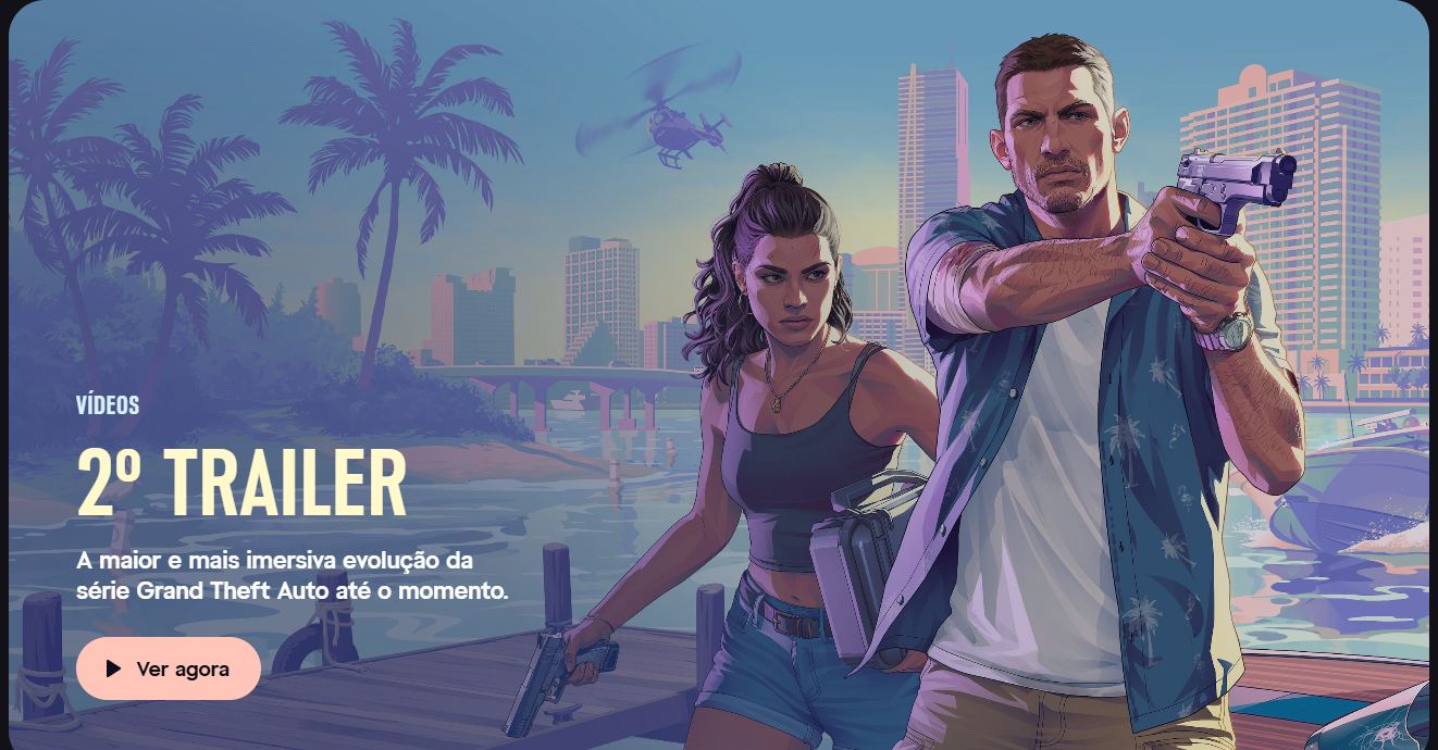 Vídeos. 2º Trailer. A evolução mais imersiva da série Grand Theft Auto até agora.